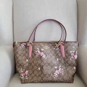 Floral Coach Tote